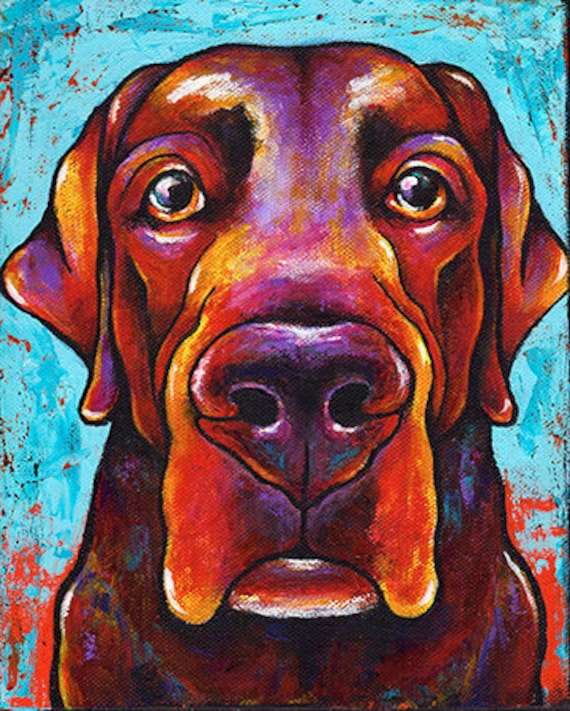 Items similar to Custom Pet Portrait 8x10 Canvas Art Painted from your ...