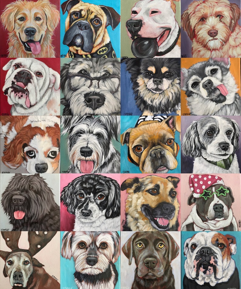 pet portraits on canvas