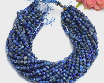 AAA Lapis Lazuli Faceted Beads: 15" Strand, Jewelry Making