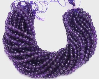 Amethist edelsteenkralen: paarse kristallen ronde kralen voor het maken van sieraden