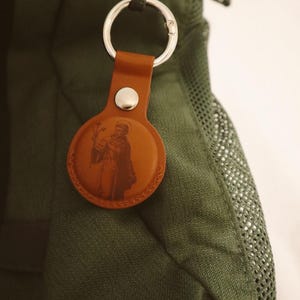 Saint Anthony Keychain AirTag Compatible | Catholic Patron Saint of Lost Items | Faith Gift | Religious