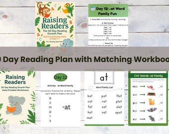 30-Day Early Reading Plan PDF | Daily Literacy Practice Guide for Parents | Science of Reading Printable + 2 Free Bonuses