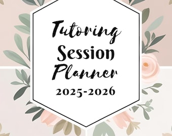 Tutoring Planner Canva Template | 20-Page Digital PDF for Online Tutors | Weekly Schedule & Student Organizer Printable