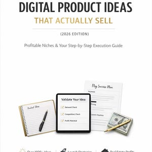 1000+ Digital Product Ideas (2026 Edition): Profitable Ideas, Niches & Execution Roadmap