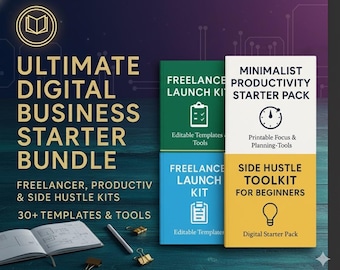 Zakelijke startersbundel freelancer, productiviteit