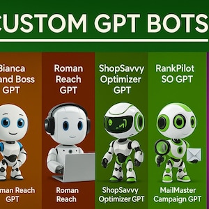 AI Business Toolkit: 70+ GPT Bots for Marketing, Social Media, SEO, Branding & E-Commerce | ChatGPT Productivity Bundle