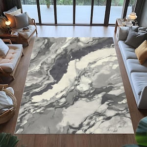 tapis à motif marbre, tapis en marbre noir et blanc, tapis en marbre abstrait, tapis en marbre moderne, tapis texture pierre, tapis en marbre gris, tapis en marbre contemporain