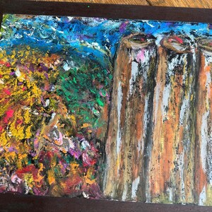 Silos no.002 Original Abstract One-of-a-Kind Drawing