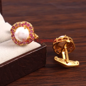 Gemelos de perla, Gemelos hechos a mano, Gemelos de agua dulce, Gemelos chapados en oro, Gemelos con piedra de nacimiento, Gemelos de boda, Gemelos de regalo