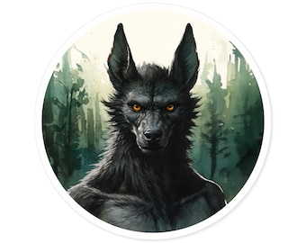 Pegatinas de Dogman, para interiores y exteriores, recuerdos de Cryptid