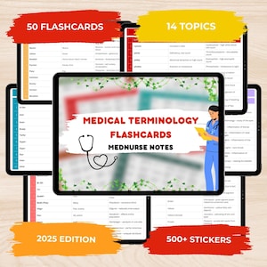 Medical Terminology Flashcards | Prefixes and Suffixes | Nursing Notes | Nursing school Cheat Sheets | Medical Abbreviations | Study Guide