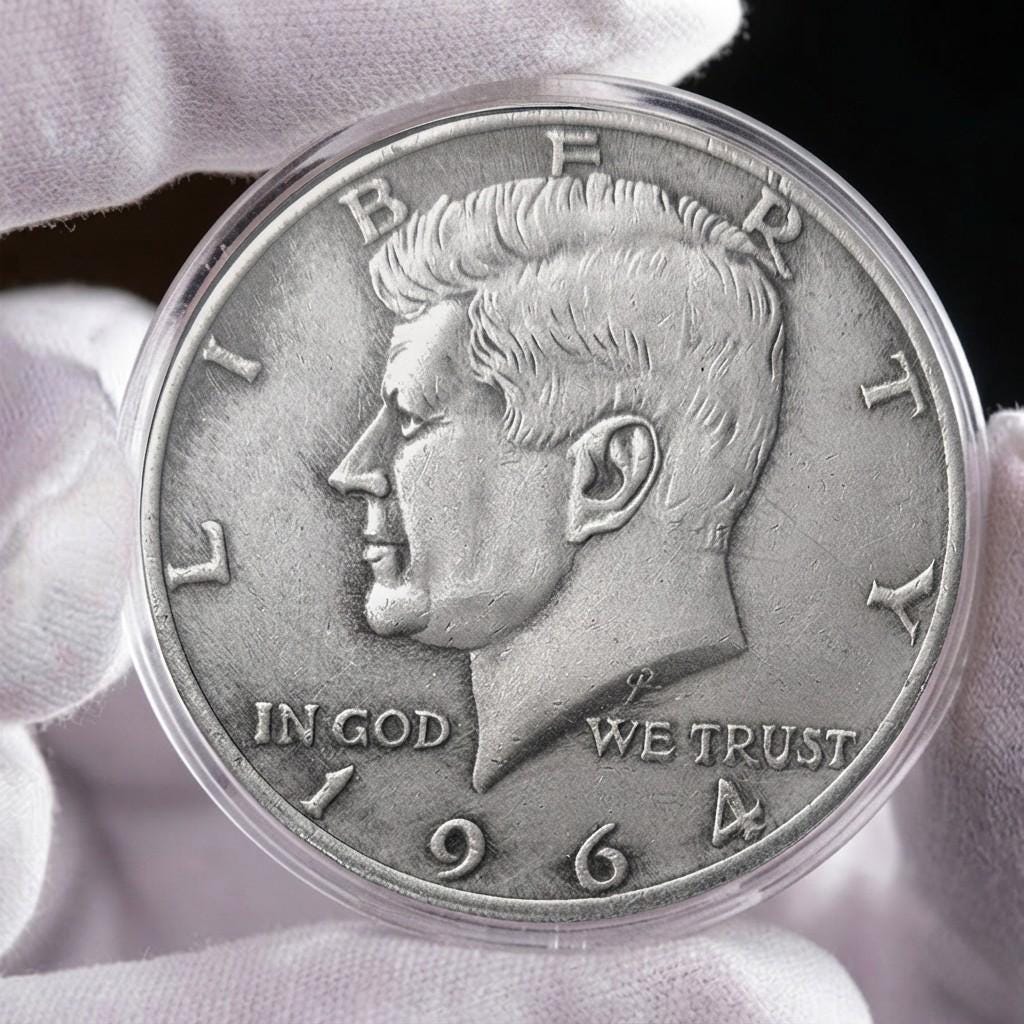 1964 kennedy half dollar value - Etsy 日本