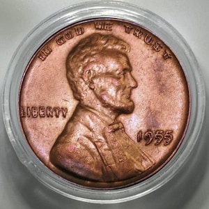 1955 Double copy Lincoln penny rare coin commemorative coins