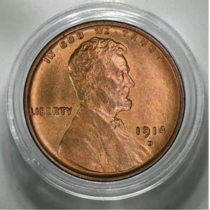 1914 D Lincoln cent Rare Coins comemorative Coins