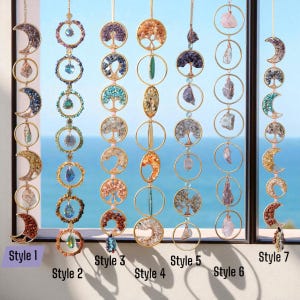 Colorful Crystal Dreamcatcher Suncatcher | Rainbow Sun Catcher for Window, Car, Garden | Boho Hanging Decor Gift for Her or Home
