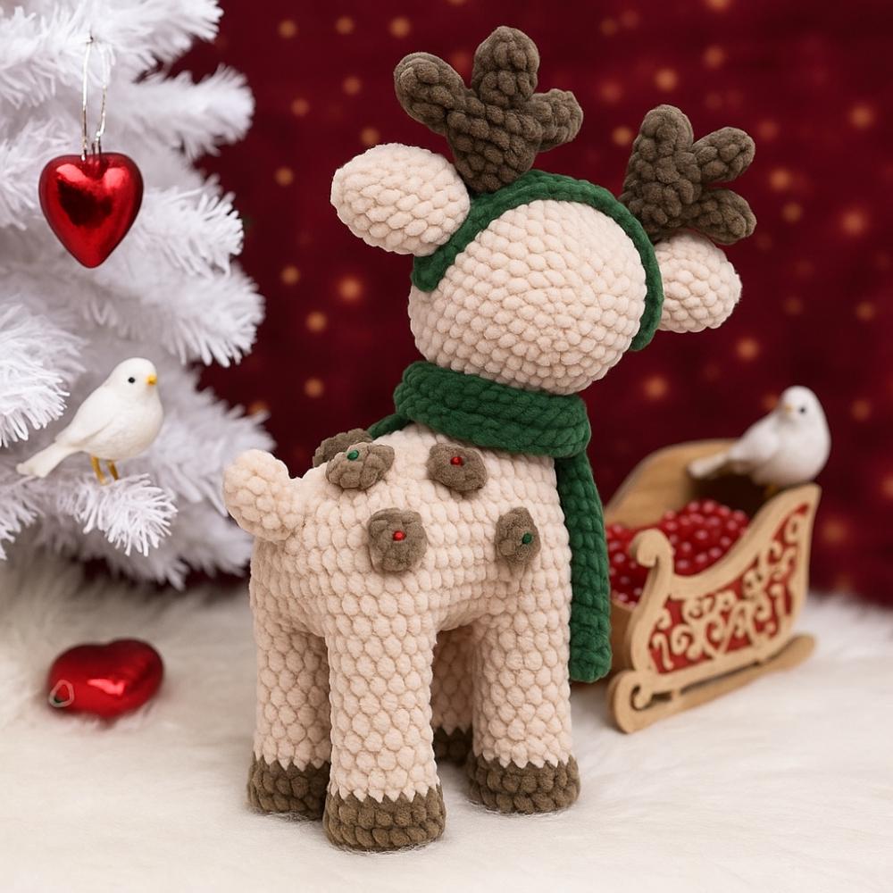 Rudolph Crochet Pattern: Amigurumi Reindeer Plush (PDF Downloadable ...