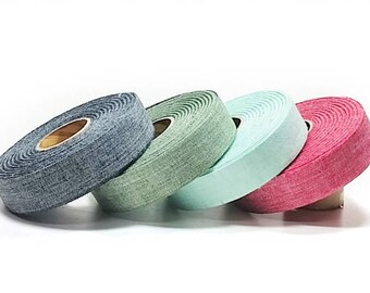 18M Roll(app.19.69 YDs) x 40mm(1.5") Linen Blend Fabric Tape