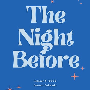 Retro Wedding The Night Before Sign