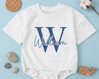 Custom Name Baby Romper, Personalized Baby Outfit, Baby Shower Gift, Newborn Romper