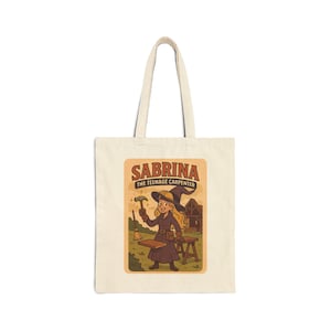 Sabrina Carpenter Witch Tote Bag, Halloween Bag, Teenage Witch Gift, Cotton Bag, Eco-Friendly Shopping Bag, Sabrina Carpenter Fan Merch
