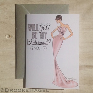 Will you be my Bridesmaid Notecard 画像 2