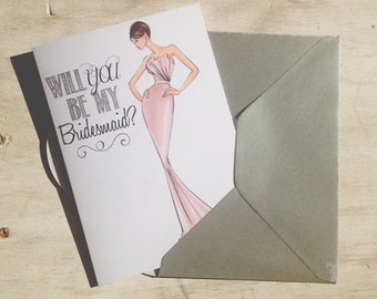 Will you be my Bridesmaid? Notecard