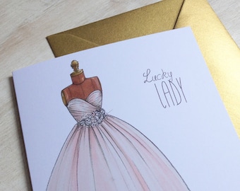 Lucky Lady Bridal Card