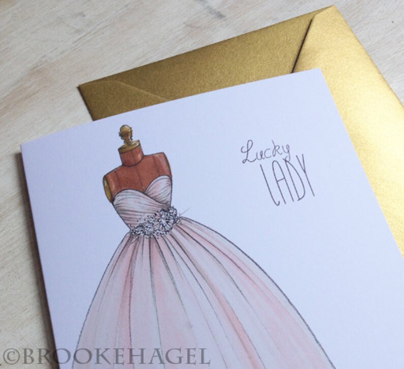 Lucky Lady Bridal Card afbeelding 1