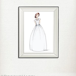 Martha Bride Fashion Illustration-by Brooke Hagel image 3