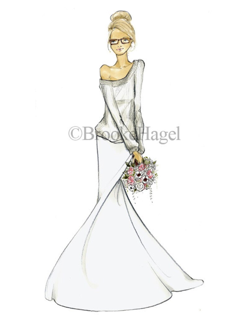 Molly-Bridal Fashion Illustration-by Brooke Hagel image 2