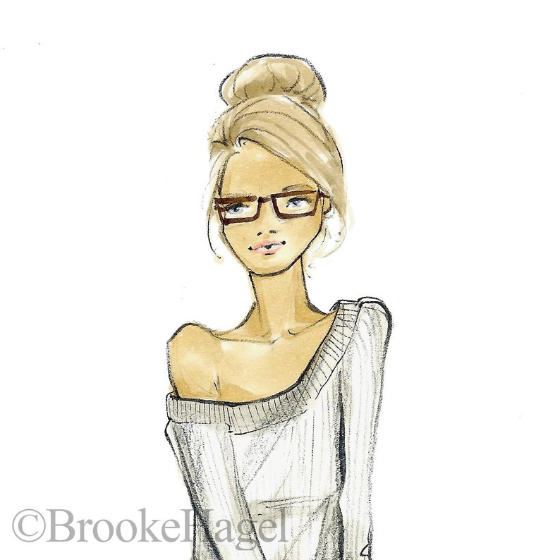 Molly-Bridal Fashion Illustration-by Brooke Hagel image 1