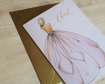 Carte de mariage Cheers