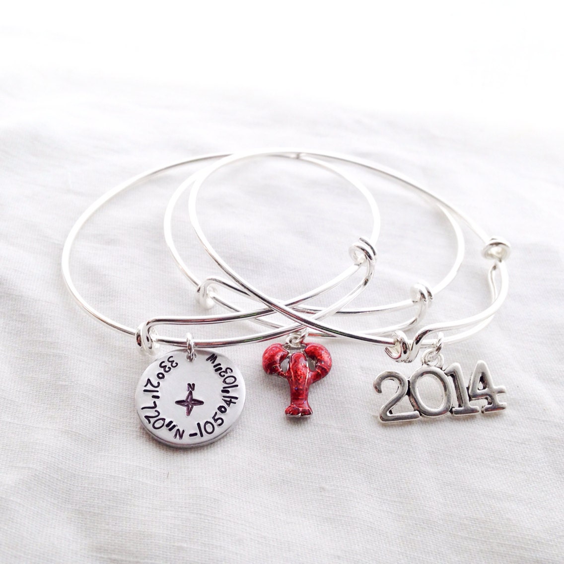 Hand Stamped GPS Location Jewelry Personalized latitude Etsy