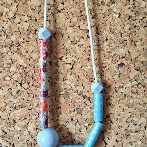 Fun and colourful wooden bead necklace