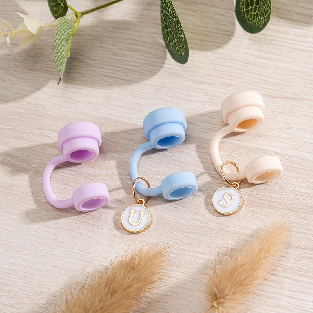 Straw Accessory Minimalist Straw Accessory Personalized Straw Cap Colorful Tumbler ...
