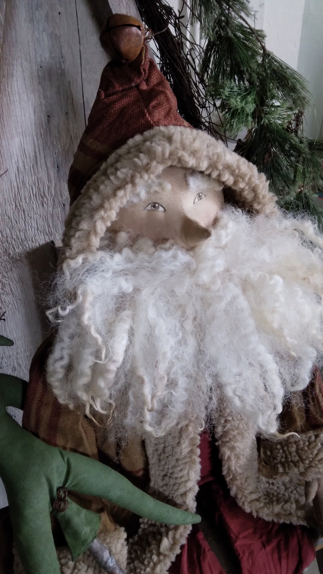 Primitive Pattern, Santa Pattern, Christmas Pattern, Santa, Sewing