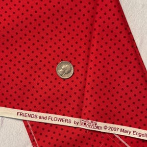 Red Polka Dot | Friends & Flowers | Mary Engelbreit Fabric