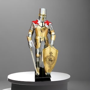 Medieval Knight Body Armor Suit – Wearable Gothic Cosplay LARP Body Armor | Handcrafted Custom Steel & Brass Reenactment Display Suit