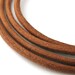LRD0125001) 2.5mm Natural Genuine Round Leather Cord. 3 meters, 5.65 meters, 11.75 meters. Length Available.
