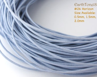 LRD0105026) 0.5mm, 1.5mm, 2.0mm Horizon Genuine Round Leather Cord. Length Available.