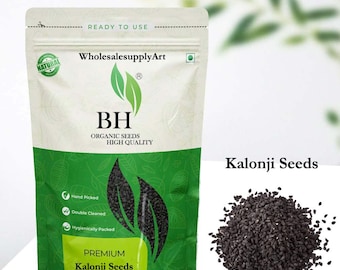 Sementes de Kalonji Orgânicas | Sementes Pretas | Nigella Sativa | Cominho Preto