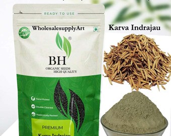 Bio Karva Indrajau (Ganzes Stück/Pulver) • Kadwa Indrajau • Holarrhena Pubescens • Bitter Indrajau Samen • Inderjao Kadwa • Indrayava Samen
