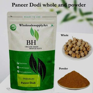 Paneer Dodi Bio : Présure Indienne, Withania Coagulans