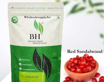 Biologische rode Chandan-zaden, zaden van rode sandelhoutplanten, geurig sandelhout, siriummyrtifolium, veel Santalum ovatum-zaden, Lal Chandan-zaad