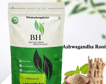 Organic Ashwagandha Root (Whole/Powder) • Organic Ashwagandha • Indian Ginseng • Withania Somnifera • Natural Herb Powder