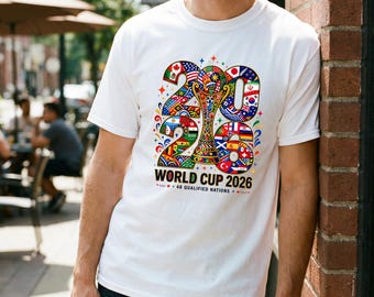 Camiseta del Mundial 2026, Camiseta para aficionados al fútbol, Camiseta de fútbol 2026, Camiseta de la Copa Estados Unidos México Canadá, Regalo para amantes del fútbol, Camiseta para aficionados al fútbol