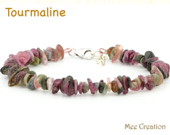 Tourmaline Bracelet, Tourmaline Beads, Dainty Tourmaline Bracelet, October Birthstone, Tourmaline Stackable Bracelet