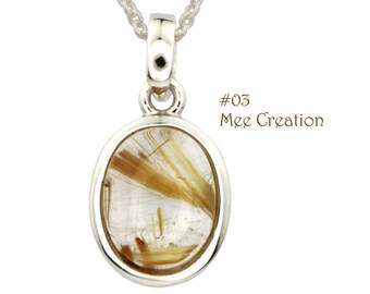 PD010103) Golden Rutilated Quartz Pendant, Oval Pendant, Golden pendant, Yellow Pendant, Gemstone Pendant, 925 Sterling Silver Pendant