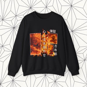 Kyojuro Rengoku, Moletom para amantes de anime, Estampa de alta qualidade, Demon Slayer, Presentes para fãs de Demon Slayer