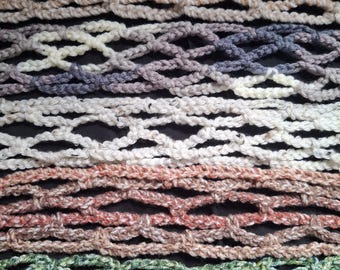 Handmade stretchy boho style head bands.